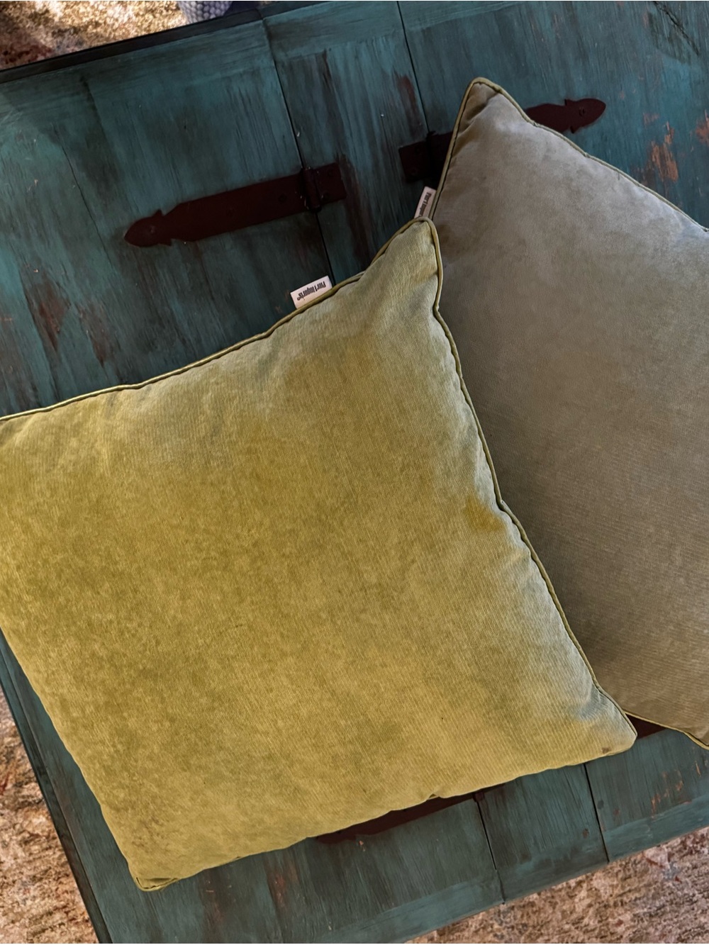 Set of 2 Pier 1 Throw Pillows in Sage